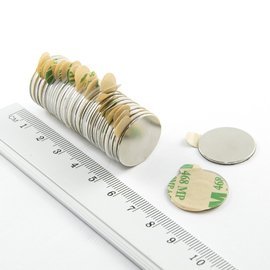 MW 20x1 z klejem "S" / N38 - magnes neodymowy walcowy