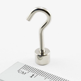 GWE 8x6 / M3 Ni - uchwyt neodymowy z haczykiem sufitowym