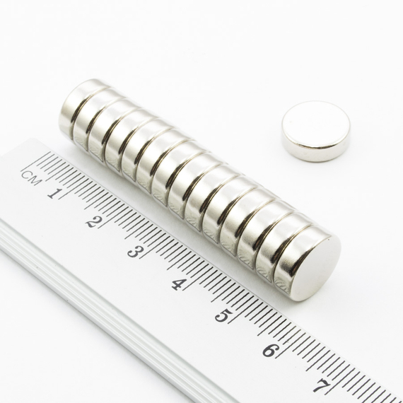 MW 12,7x4 / N38 - magnes neodymowy walcowy