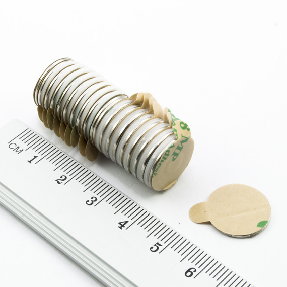 MW 15x1 z klejem "N" / N38 - magnes neodymowy walcowy