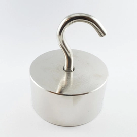 GWE 60x35 / M8 Ni - uchwyt neodymowy z haczykiem sufitowym