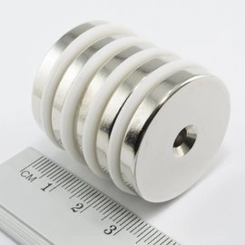 MP 30x7,5/4,5x5 "S" N38 - magnes neodymowy