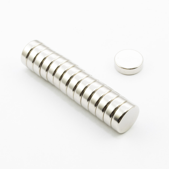 MW 12,7x4 / N38 - magnes neodymowy walcowy
