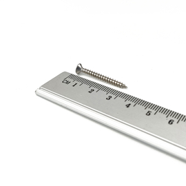 Wkręt do drewna stożkowy z pełnym gwintem - 3 x 30 mm / INOX