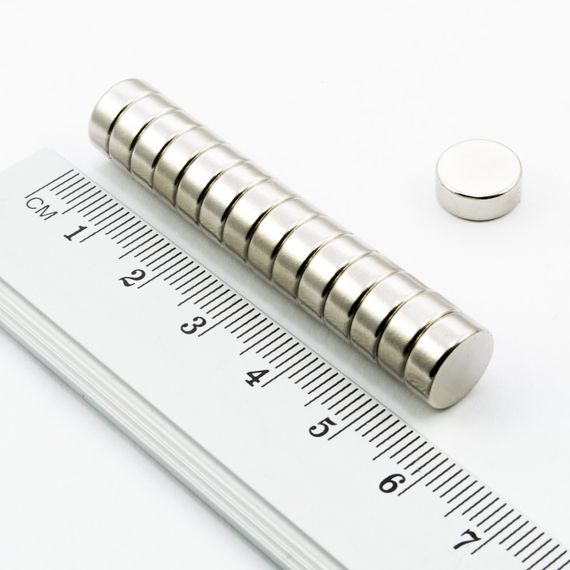 MW 10x4 / N38 - magnes neodymowy walcowy