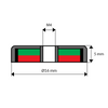 H16 UM 16 x 5 / M3 - uchwyt neodymowy