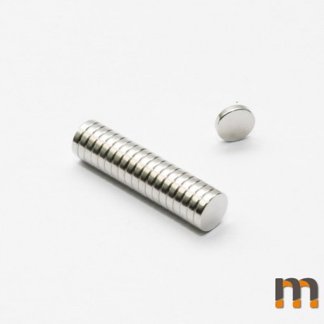 MW 6x1,5 / N38 - magnes neodymowy walcowy