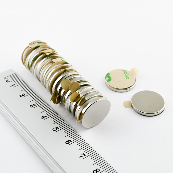 MW 17x2 z klejem "N" / N38 - magnes neodymowy walcowy