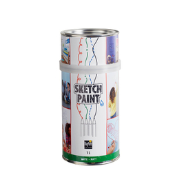 SketchPaint – farba suchościeralna - Biała Matowa 1000 ML