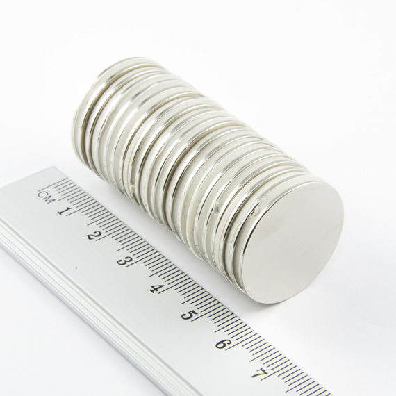 MW 25x1 / N38 - magnes neodymowy walcowy