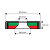 A16L Zn - UM 16 x 6,6/3,5 x 4,5 - uchwyt neodymowy