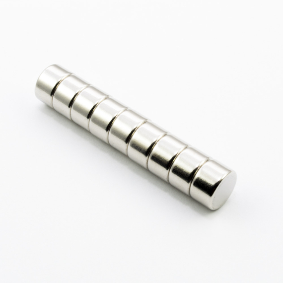 MW 10x6 / N38 - magnes neodymowy walcowy