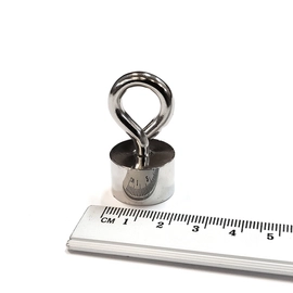 GWE 20x13 / M5 Ni - uchwyt neodymowy z haczykiem zamkniętym