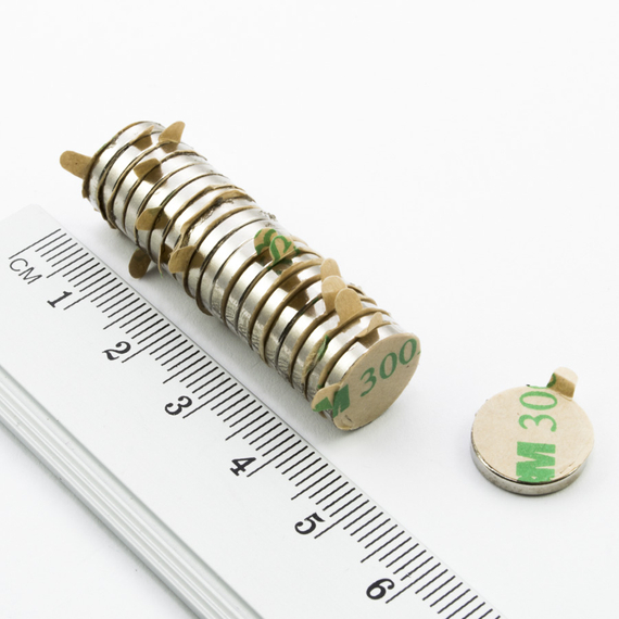 MW 12x2 z klejem "S" / N38 - magnes neodymowy walcowy